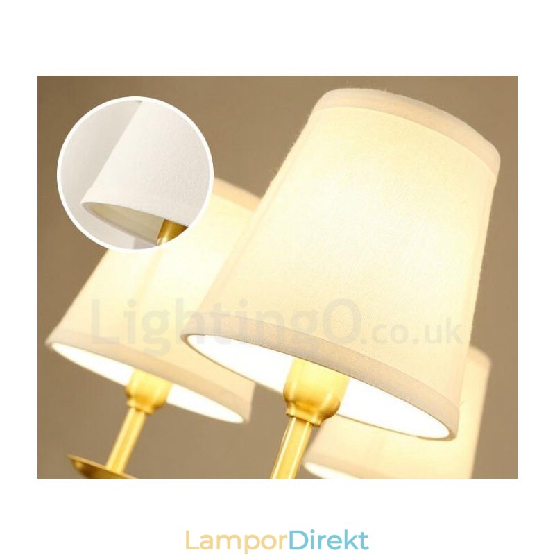 6 Light Rustic Lodge Integrerad Metallkrona