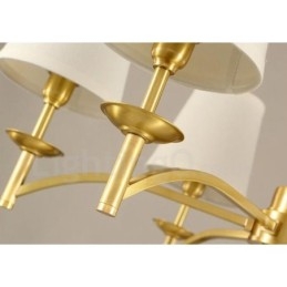 6 Light Rustic Lodge Integrerad Metallkrona