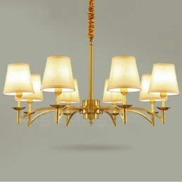 8 Light Rustic Lodge Integrerad Metallkrona