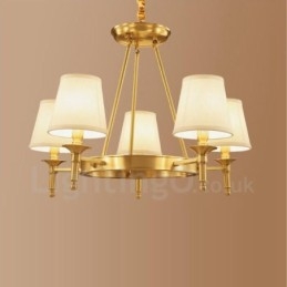 Light Rustic Lodge Integrerad Metallkrona