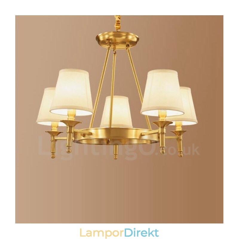 Light Rustic Lodge Integrerad Metallkrona