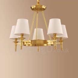 Light Rustic Lodge Integrerad Metallkrona