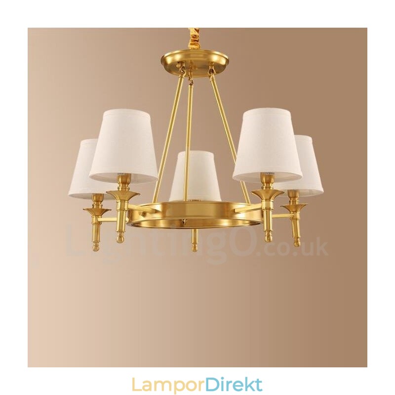 Light Rustic Lodge Integrerad Metallkrona