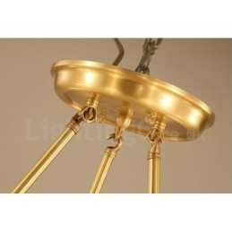 Light Rustic Lodge Integrerad Metallkrona