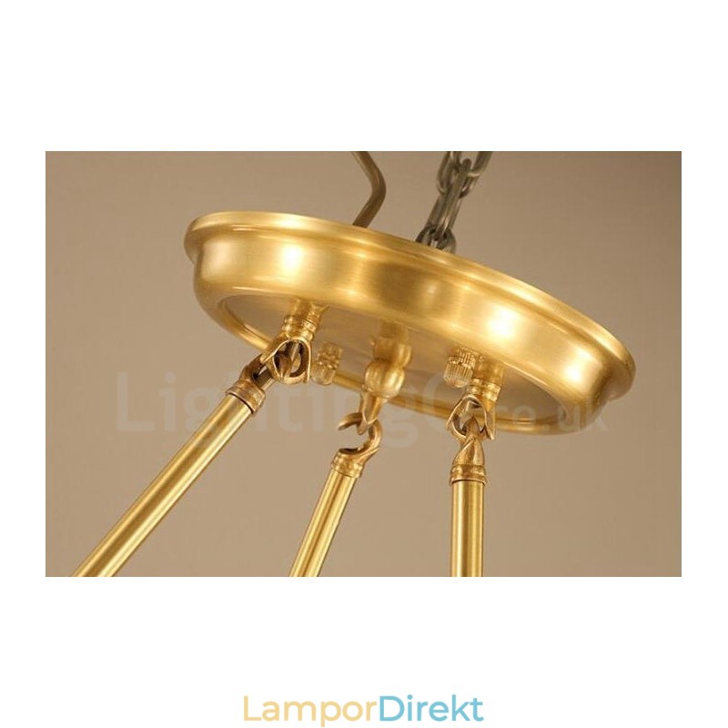 Light Rustic Lodge Integrerad Metallkrona