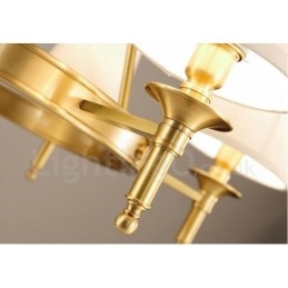 6 Light Rustic Lodge Integrerad Metallkrona