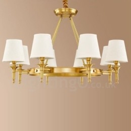 8 Light Rustic Lodge Integrerad Metallkrona