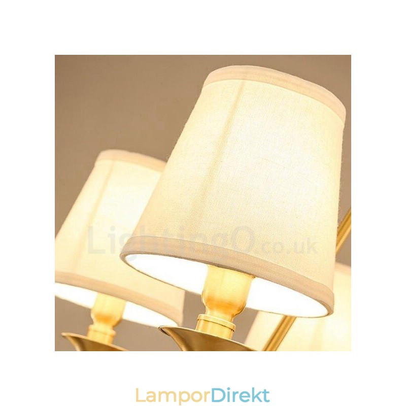 10 Light Rustic Lodge Integrerad Metallkrona