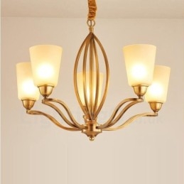 Light Rustic Lodge Integrerad Metallkrona