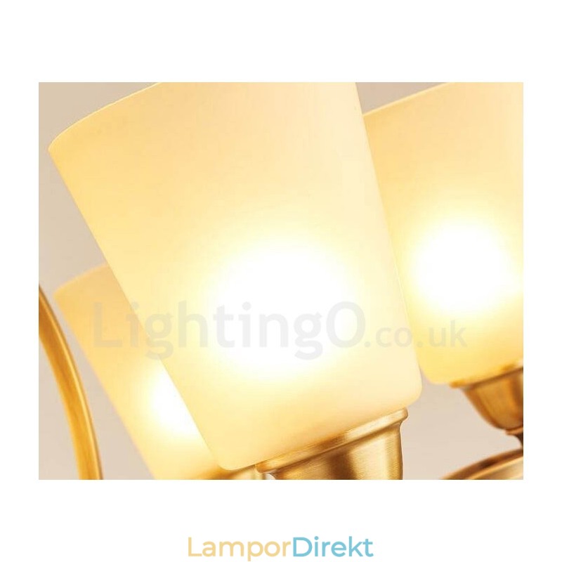 Light Rustic Lodge Integrerad Metallkrona