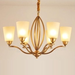 6 Light Rustic Lodge Integrerad Metallkrona
