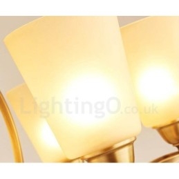 8 Light Rustic Lodge Integrerad Metallkrona
