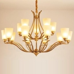 15 Light Rustic Lodge Integrerad Metallkrona