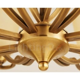 15 Light Rustic Lodge Integrerad Metallkrona