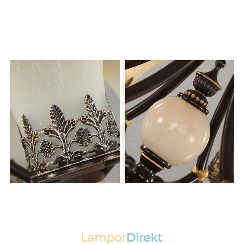 3 Ljus Traditionell Klassisk Integrerad Metallkrona