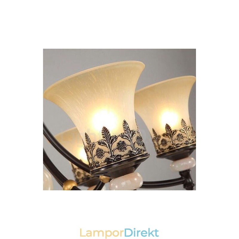 3 Ljus Traditionell Klassisk Integrerad Metallkrona