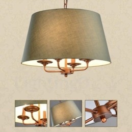Light Rustic Lodge Integrerad Metallkrona