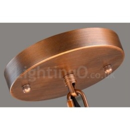 Light Rustic Lodge Integrerad Metallkrona