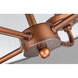 Light Rustic Lodge Integrerad Metallkrona