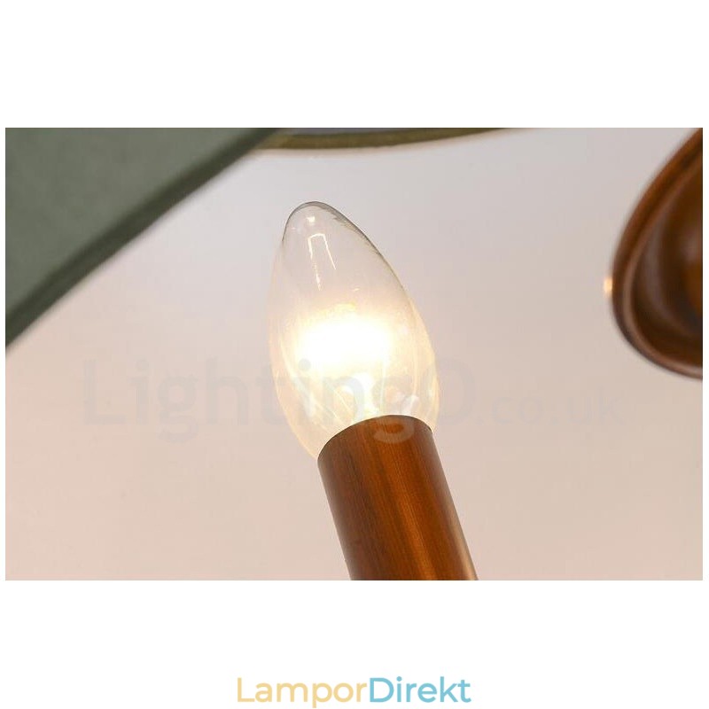 Light Rustic Lodge Integrerad Metallkrona