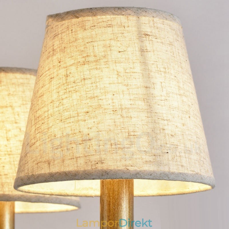 8 Light Rustic Lodge Integrerad Metallkrona