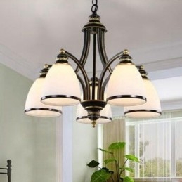 Light Rustic Lodge Integrerad Metallkrona