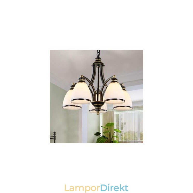 Light Rustic Lodge Integrerad Metallkrona