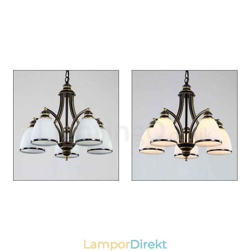 Light Rustic Lodge Integrerad Metallkrona