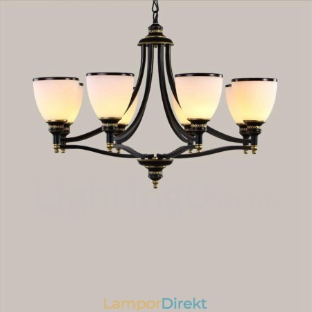 8 Light Rustic Lodge Integrerad Metallkrona 8 Light Rustic Lodge Integrerad Metallkrona