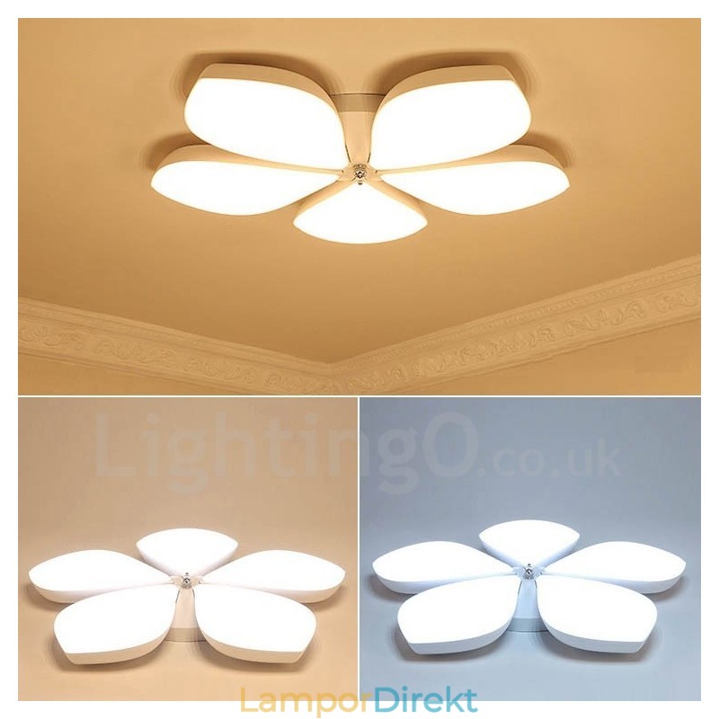 5 Ljus Modern Samtida Integrerad Metall Flush Mount Light