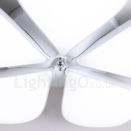 5 Ljus Modern Samtida Integrerad Metall Flush Mount Light