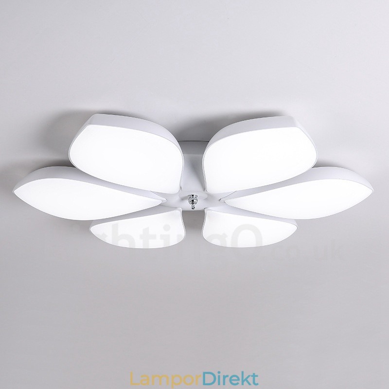 6 Ljus Modern Samtida Integrerad Metall Flush Mount Light