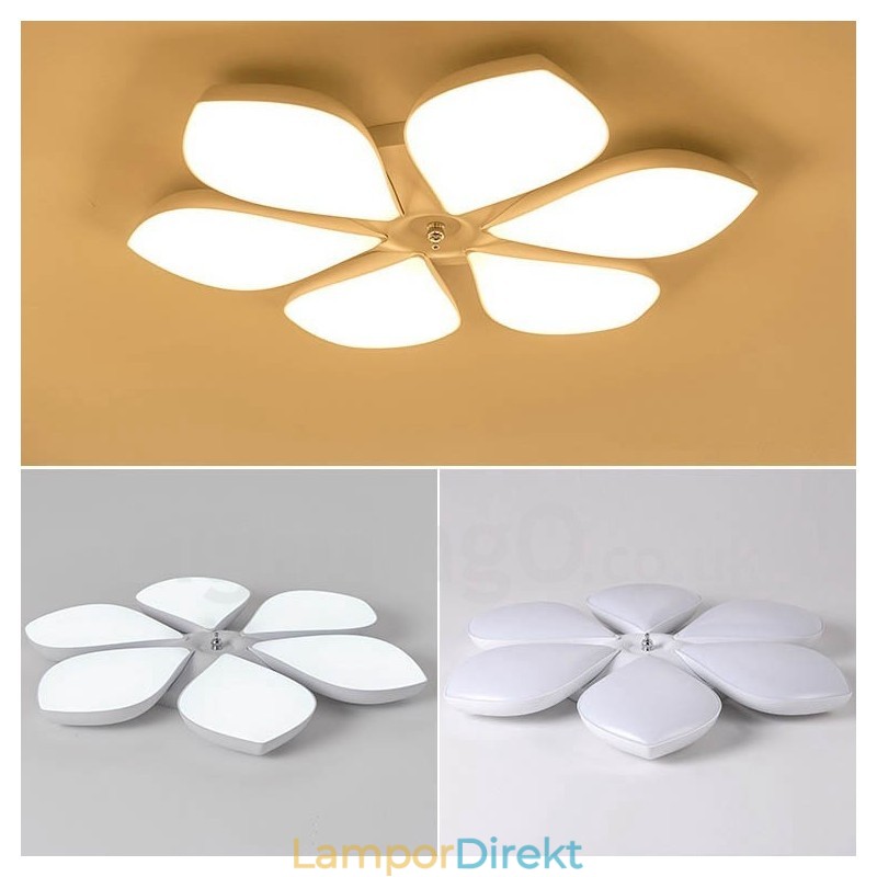 6 Ljus Modern Samtida Integrerad Metall Flush Mount Light