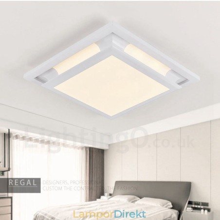 Modern Och Modern Integrerad Metalllampa För Infälld Montering