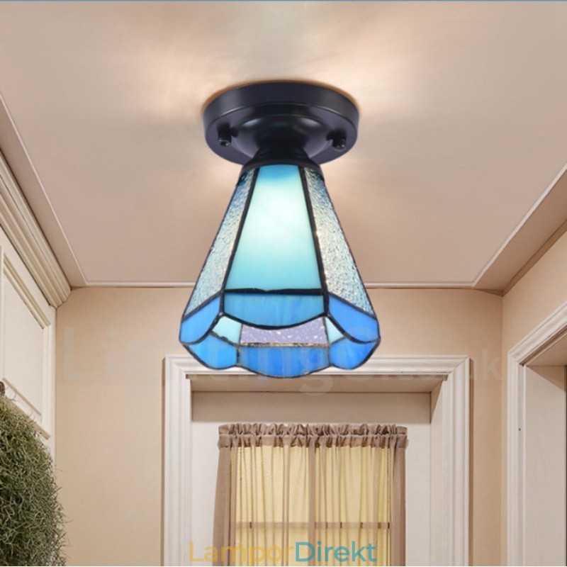 Medelhavsstil Integrerad Flush Mount Light