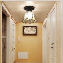 Medelhavsstil Integrerad Flush Mount Light