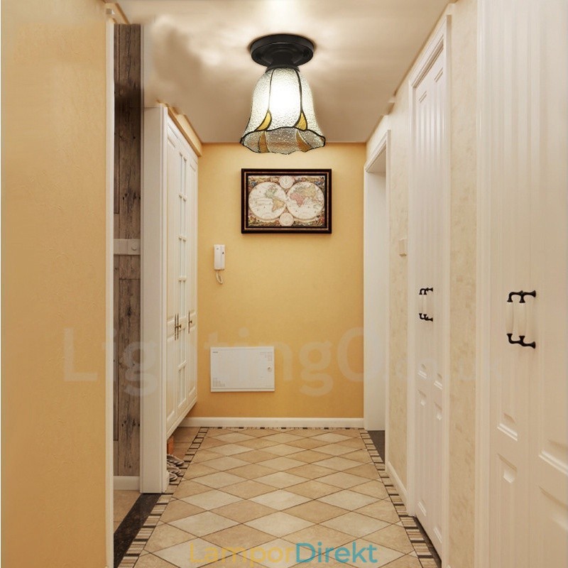 Medelhavsstil Integrerad Flush Mount Light