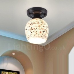 Medelhavsstil Integrerad Flush Mount Light