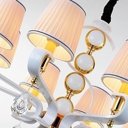 Tyg Ljuskrona 8 Ljus Modern Minimalistisk Högklassig Lampa