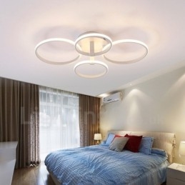 4 Ljus Modern Samtida Integrerad Metall Flush Mount Light