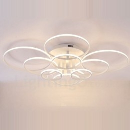 10 Ljus Modern Samtida Integrerad Metal Flush Mount Light