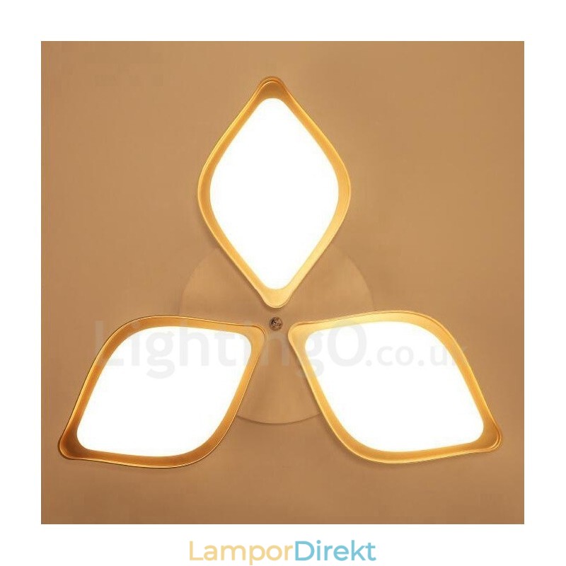 3 Ljus Modern Samtida Integrerad Metal Flush Mount Light