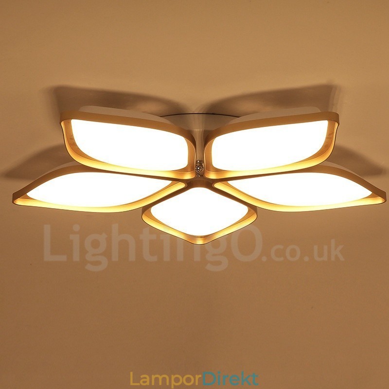 5 Ljus Modern Samtida Integrerad Metall Flush Mount Light