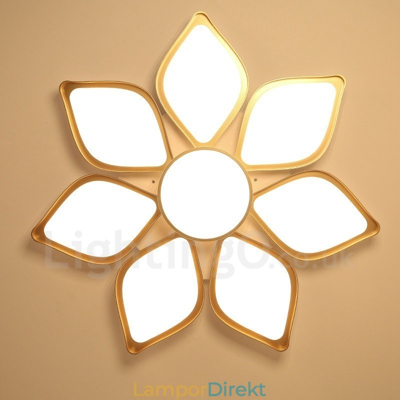 8 Ljus Modern Modern Integrated Metal Flush Mount Light