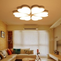 6 Ljus Modern Samtida Integrerad Metall Flush Mount Light
