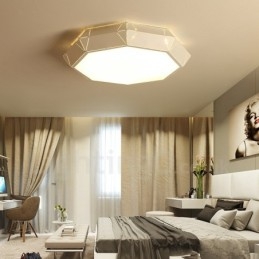Modern Och Modern Integrerad Metalllampa För Infälld Montering