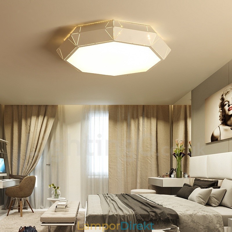 Modern Och Modern Integrerad Metalllampa För Infälld Montering