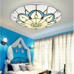 Rustik Lodge Integrerad Flush Mount Light