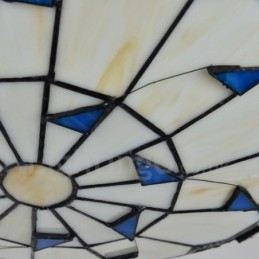 Rustik Lodge Integrerad Flush Mount Light