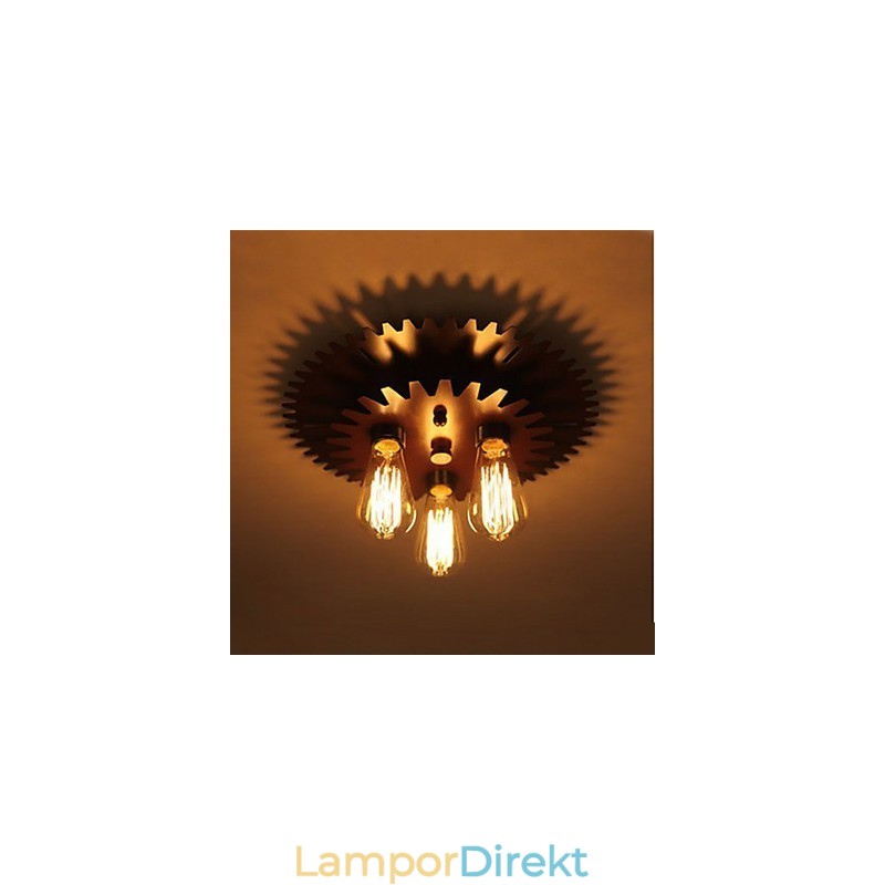 Svartformade Taklampor Vägglampa Lampa Enkelt Maskineri